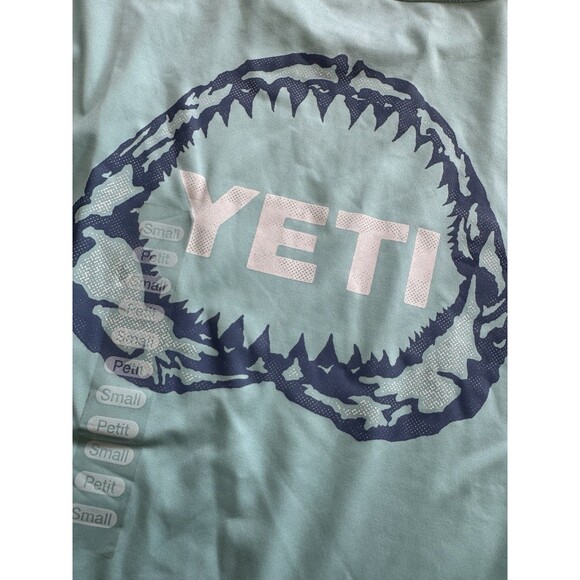 YETI Sharks Up Sunshirt Size Small – UPF Sun Protection Fishing Shirt Lightweigh - Picture 5 of 7